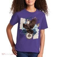 Eagle Collage Ancient Artifact Piece Kids T-Shirt thumb 2