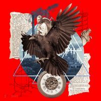 Eagle Collage Ancient Artifact Piece Santa Hat thumb 1