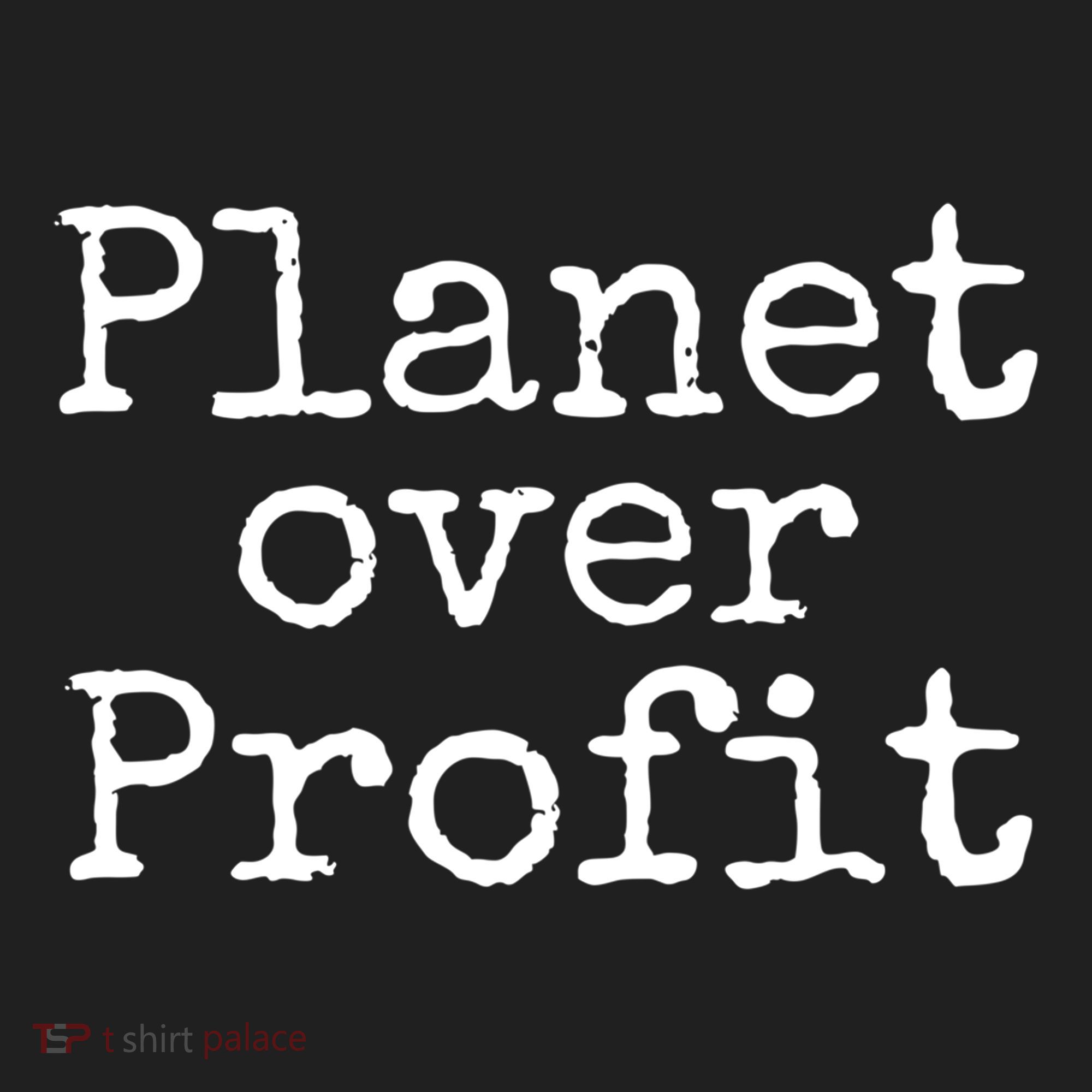 Earth Conservation Anti Capitalism Quote Planet Over Profit Gift Beanie