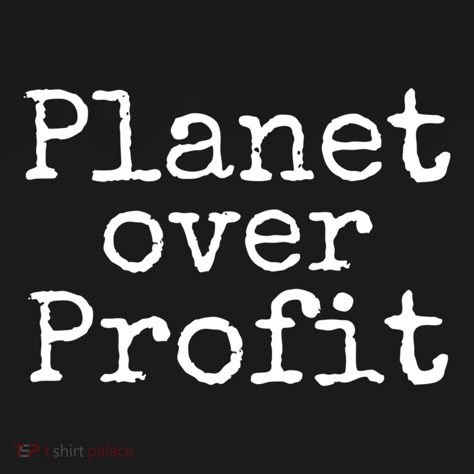 Earth Conservation Anti Capitalism Quote Planet Over Profit Gift Women's Hoodie