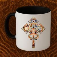 Ethiopian Christian Art Christ In Glory Ethiopian Cross Coffee Mug thumb 2