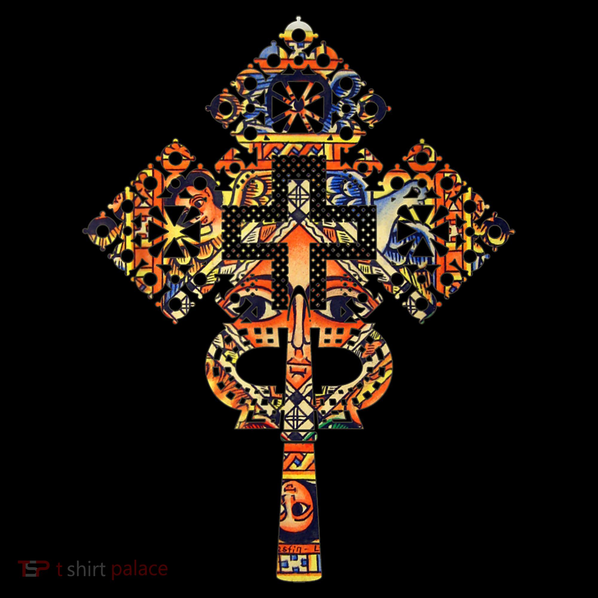 Ethiopian Christian Art Christ In Glory Ethiopian Cross Coffee Mug