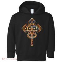 Ethiopian Christian Art Christ In Glory Ethiopian Cross Toddler Hoodie thumb 0