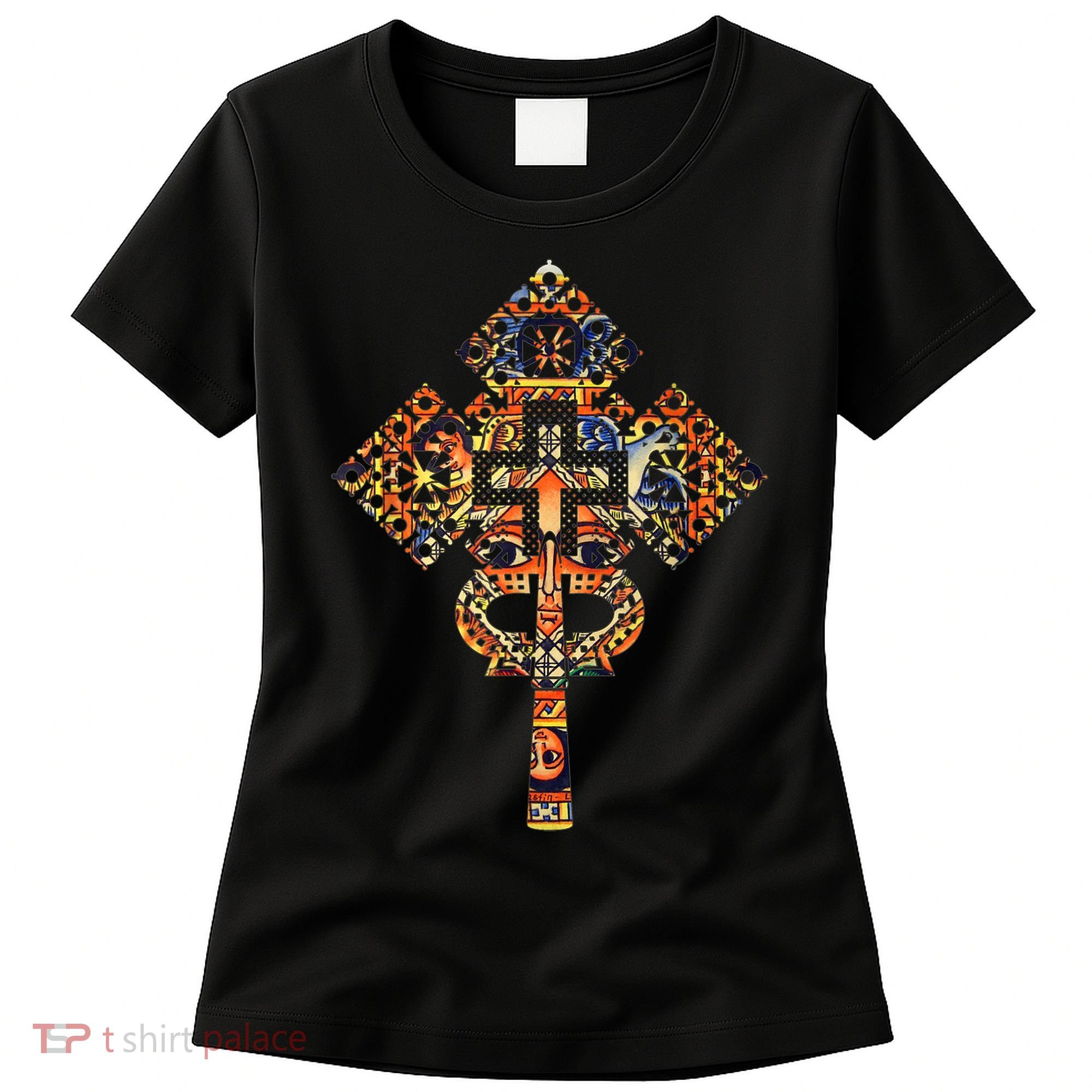 Ethiopian Christian Art Christ In Glory Ethiopian Cross Women's T-Shirt