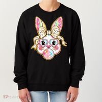 Easter Cute Bunny Leopard Rabbit Women's Sweatshirt thumb 0