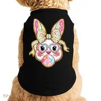 Easter Cute Bunny Leopard Rabbit Doggie Tank thumb 0