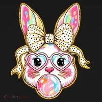 Easter Cute Bunny Leopard Rabbit Doggie Tank thumb 4