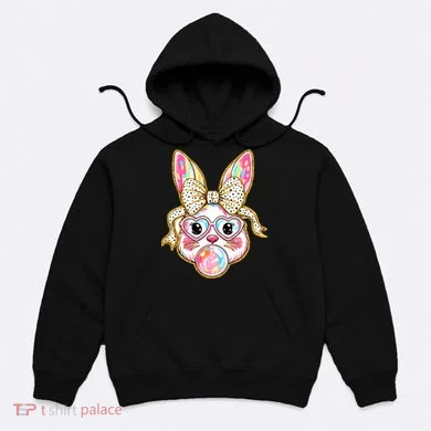 Easter Cute Bunny Leopard Rabbit Hoodie