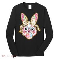 Easter Cute Bunny Leopard Rabbit Long Sleeve Shirt thumb 0