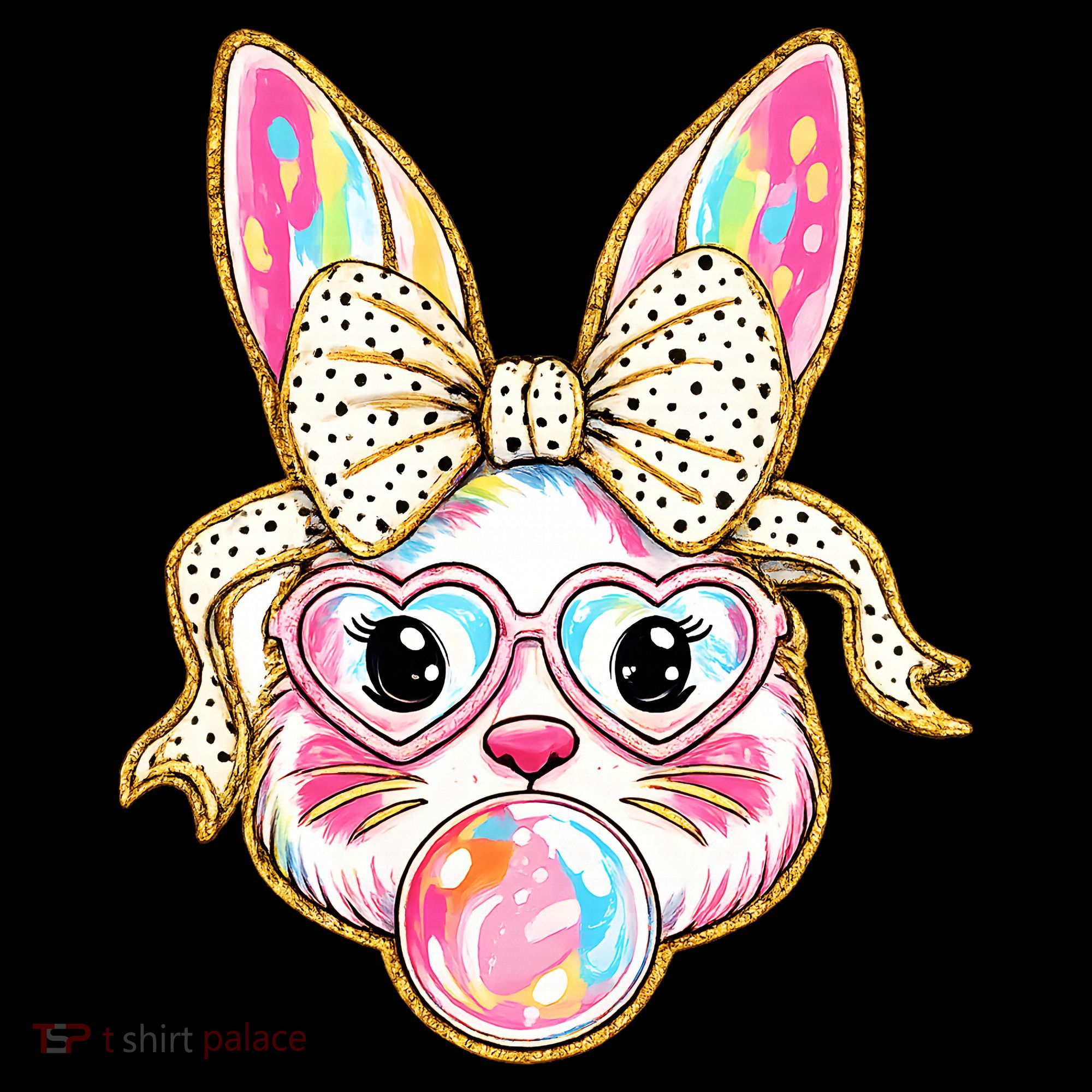 Easter Cute Bunny Leopard Rabbit Apron