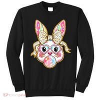 Easter Cute Bunny Leopard Rabbit Sweatshirt thumb 0