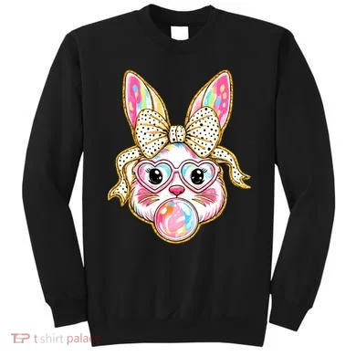 Easter Cute Bunny Leopard Rabbit Sweatshirt