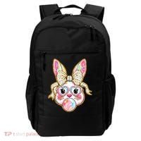 Easter Cute Bunny Leopard Rabbit Backpack thumb 0