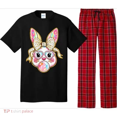 Easter Cute Bunny Leopard Rabbit Pajama Set