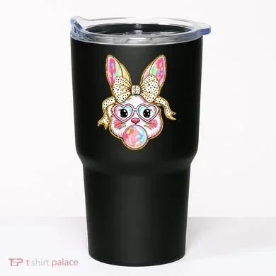 Easter Cute Bunny Leopard Rabbit Tumbler