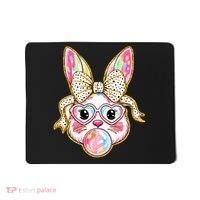 Easter Cute Bunny Leopard Rabbit Mousepad thumb 0