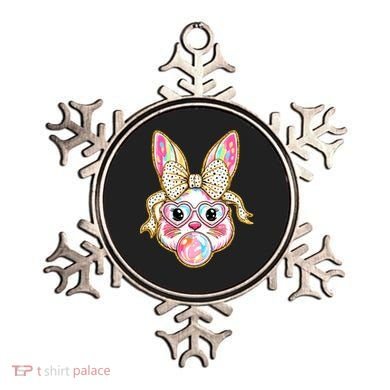 Easter Cute Bunny Leopard Rabbit Ornament