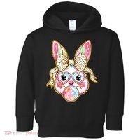Easter Cute Bunny Leopard Rabbit Toddler Hoodie thumb 0