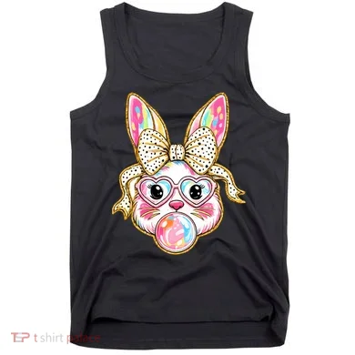 Easter Cute Bunny Leopard Rabbit Tank Top