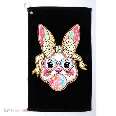 Easter Cute Bunny Leopard Rabbit Golf Towel