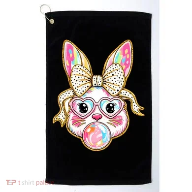 Easter Cute Bunny Leopard Rabbit Golf Towel