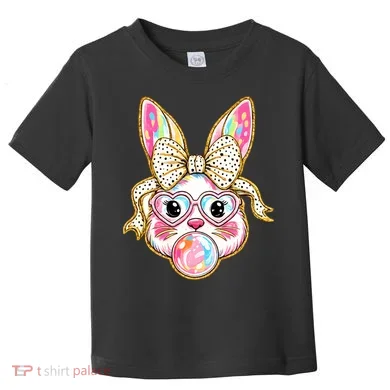 Easter Cute Bunny Leopard Rabbit Toddler T-Shirt
