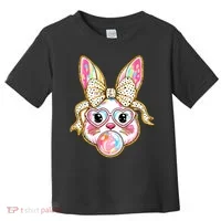 Easter Cute Bunny Leopard Rabbit Toddler T-Shirt thumb 0