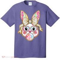 Easter Cute Bunny Leopard Rabbit T-Shirt thumb 0