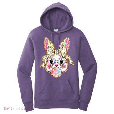 Easter Cute Bunny Leopard Rabbit Women's Hoodie