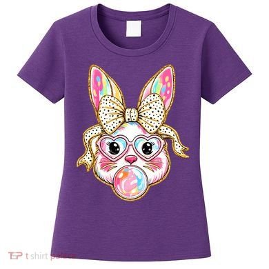 Easter Cute Bunny Leopard Rabbit Women's T-Shirt