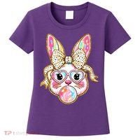 Easter Cute Bunny Leopard Rabbit Women's T-Shirt thumb 0