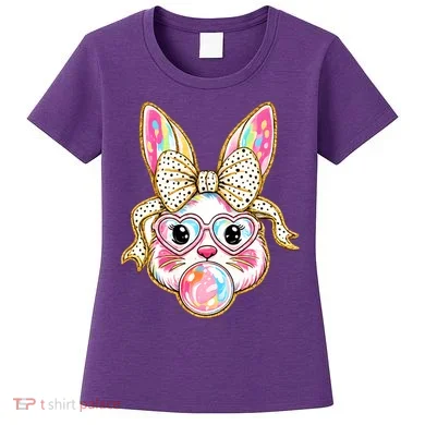 Easter Cute Bunny Leopard Rabbit Women's T-Shirt