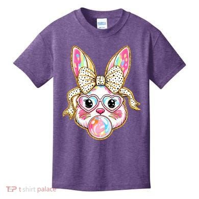 Easter Cute Bunny Leopard Rabbit Kids T-Shirt