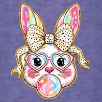 Easter Cute Bunny Leopard Rabbit Kids T-Shirt thumb 4
