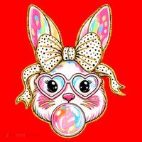 Easter Cute Bunny Leopard Rabbit Santa Hat thumb 1