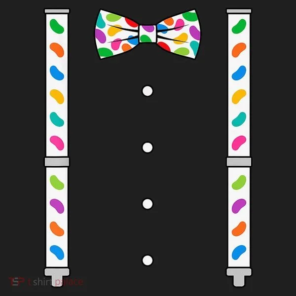 Easter Candy Bow Tie & Suspenders Women's Sweatshirt