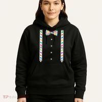 Easter Candy Bow Tie & Suspenders Hoodie thumb 5