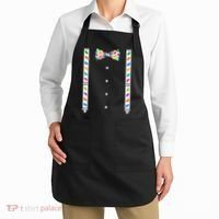 Easter Candy Bow Tie & Suspenders Apron thumb 2