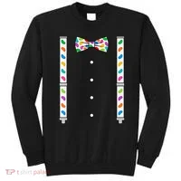 Easter Candy Bow Tie & Suspenders Sweatshirt thumb 0