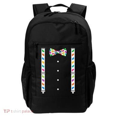 Easter Candy Bow Tie & Suspenders Backpack