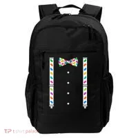 Easter Candy Bow Tie & Suspenders Backpack thumb 0