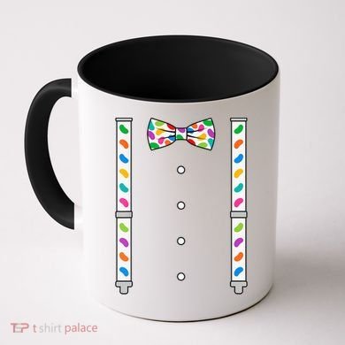 Easter Candy Bow Tie & Suspenders Coffee Mug