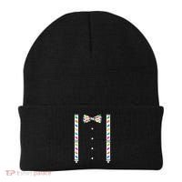 Easter Candy Bow Tie & Suspenders Beanie thumb 0