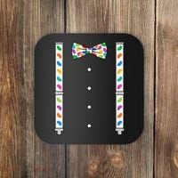 Easter Candy Bow Tie & Suspenders Coaster thumb 0