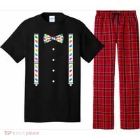 Easter Candy Bow Tie & Suspenders Pajama Set thumb 0