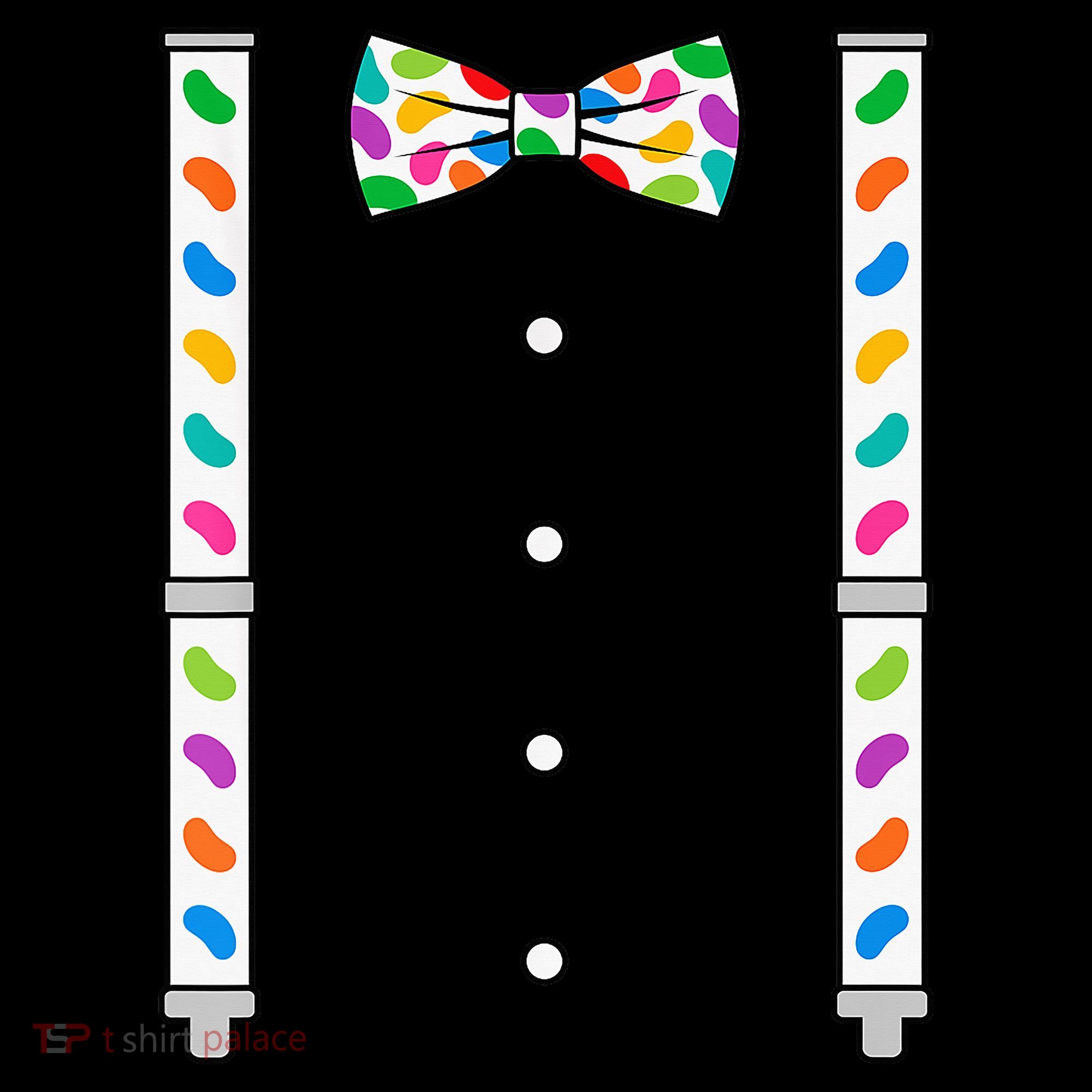 Easter Candy Bow Tie & Suspenders Polo