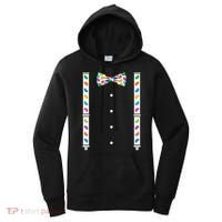 Easter Candy Bow Tie & Suspenders Women's Hoodie thumb 0