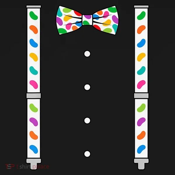 Easter Candy Bow Tie & Suspenders Women's Hoodie