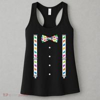 Easter Candy Bow Tie & Suspenders Women's Tank Top thumb 3