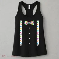 Easter Candy Bow Tie & Suspenders Women's Tank Top thumb 3